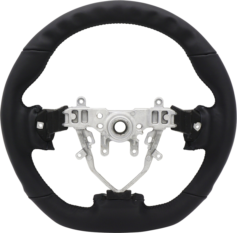 BLOX Racing 08-14 Subaru Leather Steering Wheel Black Stitching - BXSW-50000-B