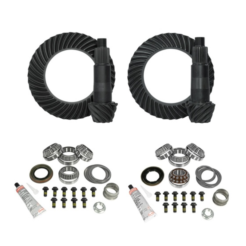 Yukon Gear & Install Kit Package For Jeep JL/JT Rubicon w/ D44 Front & Rear in a 5.38 Ratio - YGK070