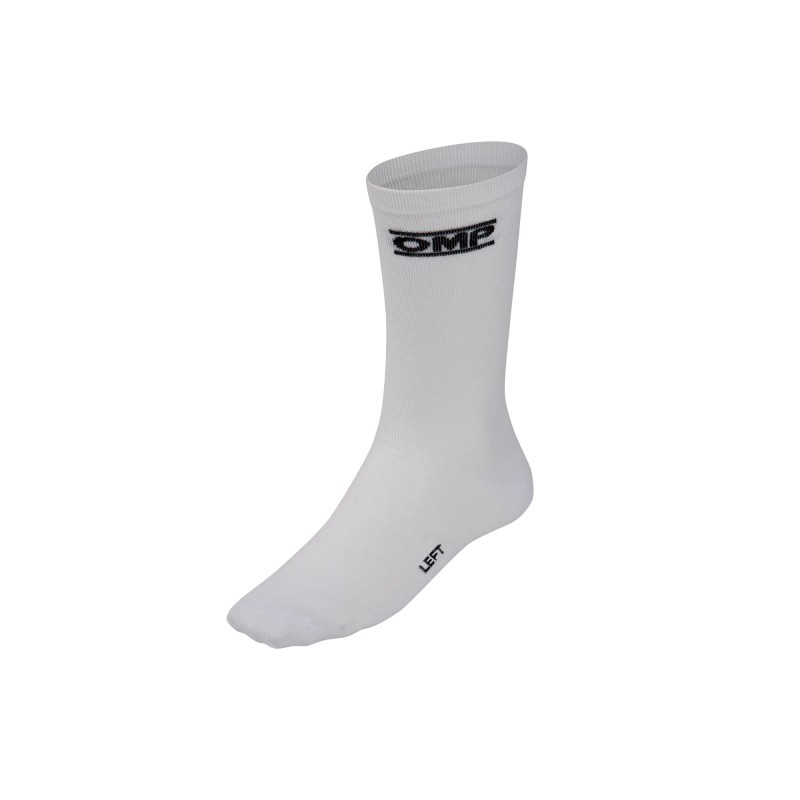 OMP Tecnica Socks White - Size L - IE0-0776-A01-020-L