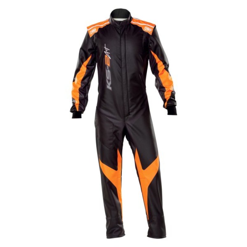OMP KS-2 Art Suit Black/Orange - Size 130 (For Children) - KA0-1729-AK1-179-130
