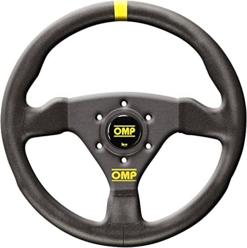 OMP Trecento Steering Wheel - Small Suede (Black) Leather - OD0-1975-071
