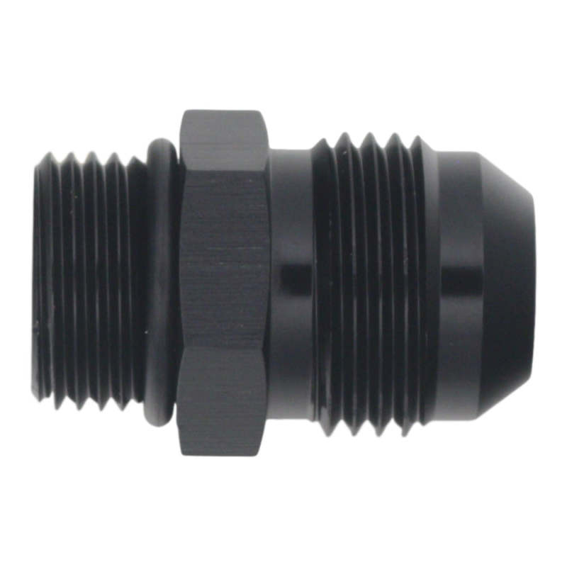 DeatschWerks 8AN ORB Male to 10AN Male Flare Adapter - Anodized Matte Black - 6-02-0408-B