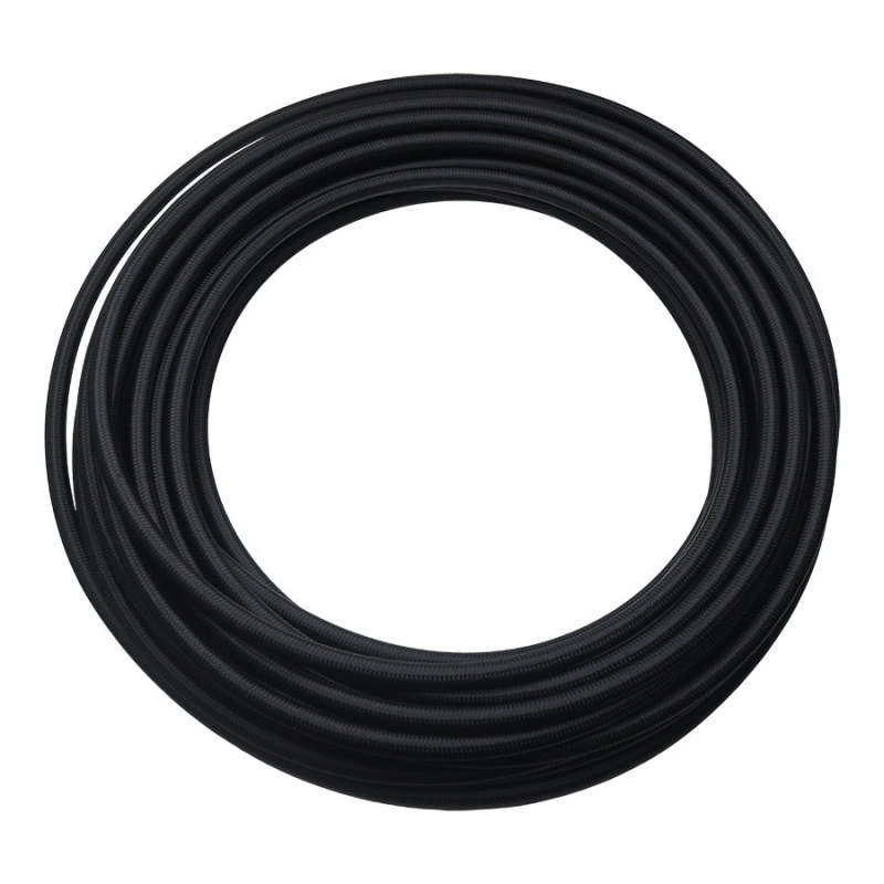 DeatschWerks 6AN Black Nylon Braided CPE Hose - 50ft - 6-02-0815-50