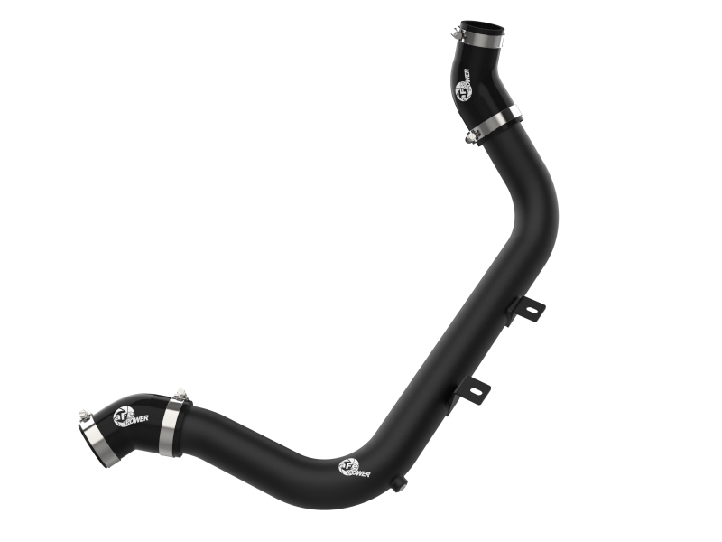 aFe BladeRunner 2-1/4 IN Aluminum Hot Charge Pipe Black 17-20 Hyundai Elantra GT L4-1.6L (t) - 46-20638-B