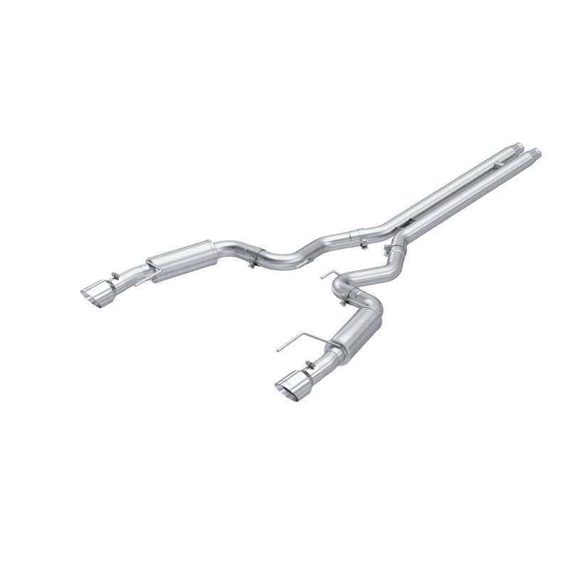 MBRP 2024 Ford Mustang GT S650, 5.0L 3in Dual Split Rear Aluminized Steel - S7253AL