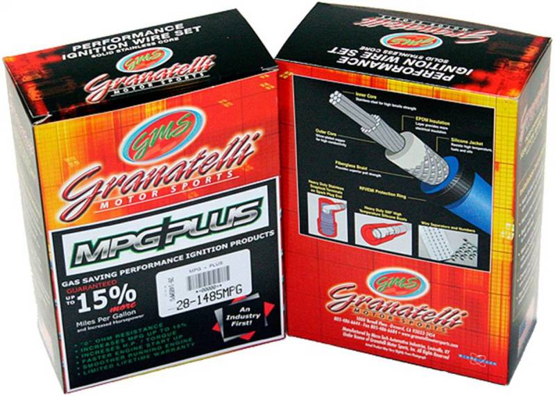 Granatelli 18-19 Coyote 5.0L V8 Straight Boot Hi-Perf Coil-Near-Plug Ignition Wire - Red - 21-1202S-R