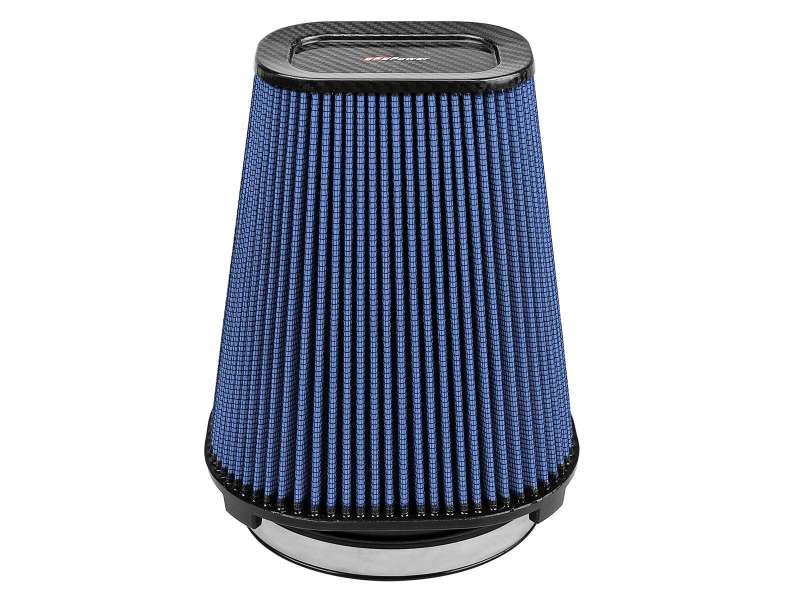 aFe Magnum FLOW Pro 5R Air Filter (5.5x 7.5)in F (9x 7)in B (5.8 x 3.8)in T (Carbon Fiber) x 10in H - 24-90110-CF