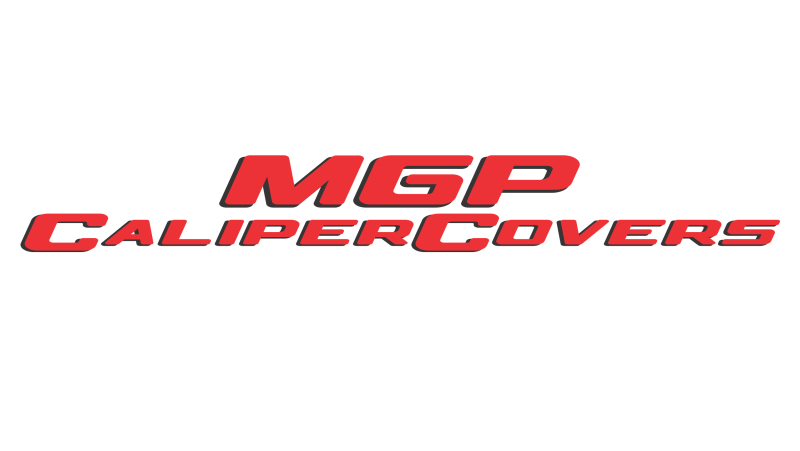 MGP 4 Caliper Covers Engraved Front Rear JEEP Logo Engraved Black Finish Silver Characters - 42023SJEPBK