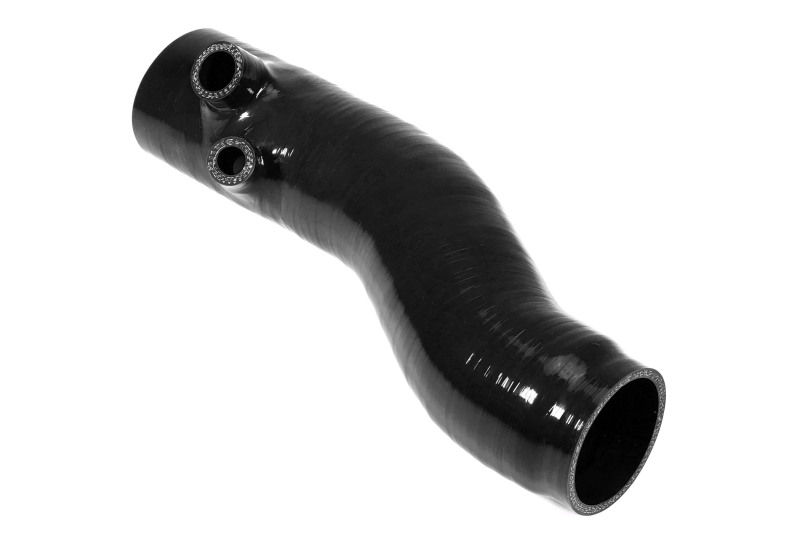 Perrin 2022+ Subaru WRX Black 3in Turbo Inlet Hose w/ Nozzle - PSP-INT-425BK