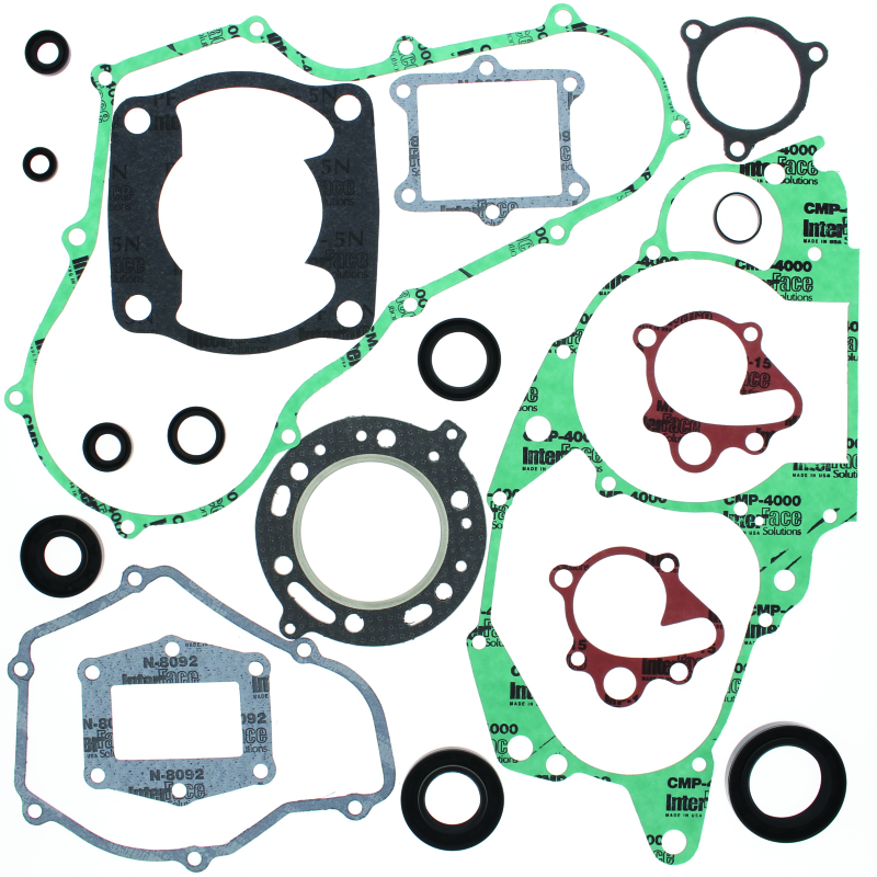 QuadBoss 85-86 Honda ATC250R Complete Gasket Set w/ Oil Seal - 563997