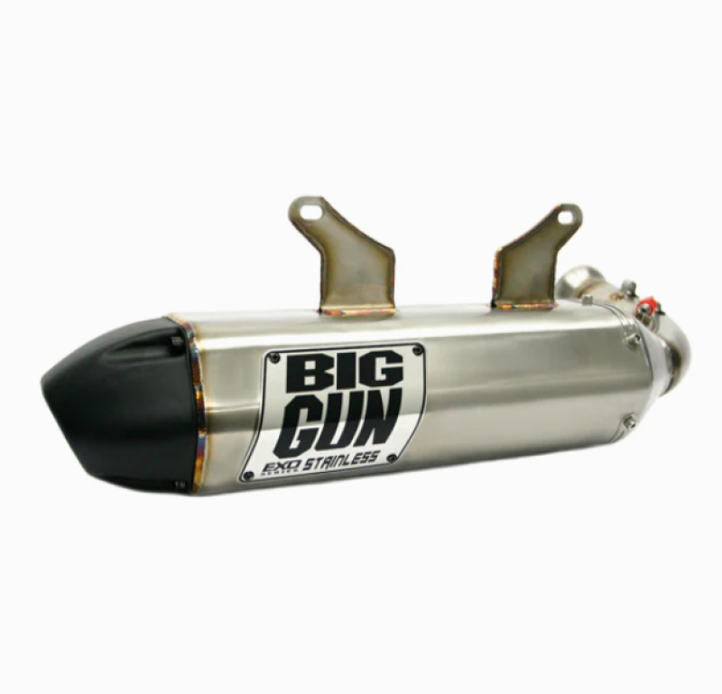 Big Gun 18-23 Yamaha WOLVERINE X4 EXO Stainless Slip On Exhaust - 14-2352