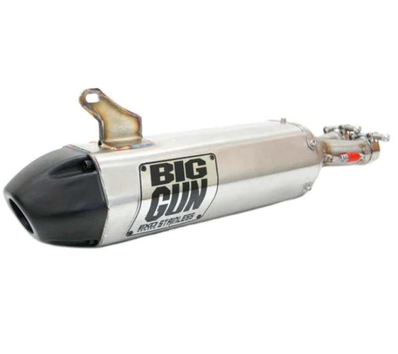 Big Gun 08-13 Kawasaki TERYX 750 EXO Stainless Slip On Exhaust - 14-4672