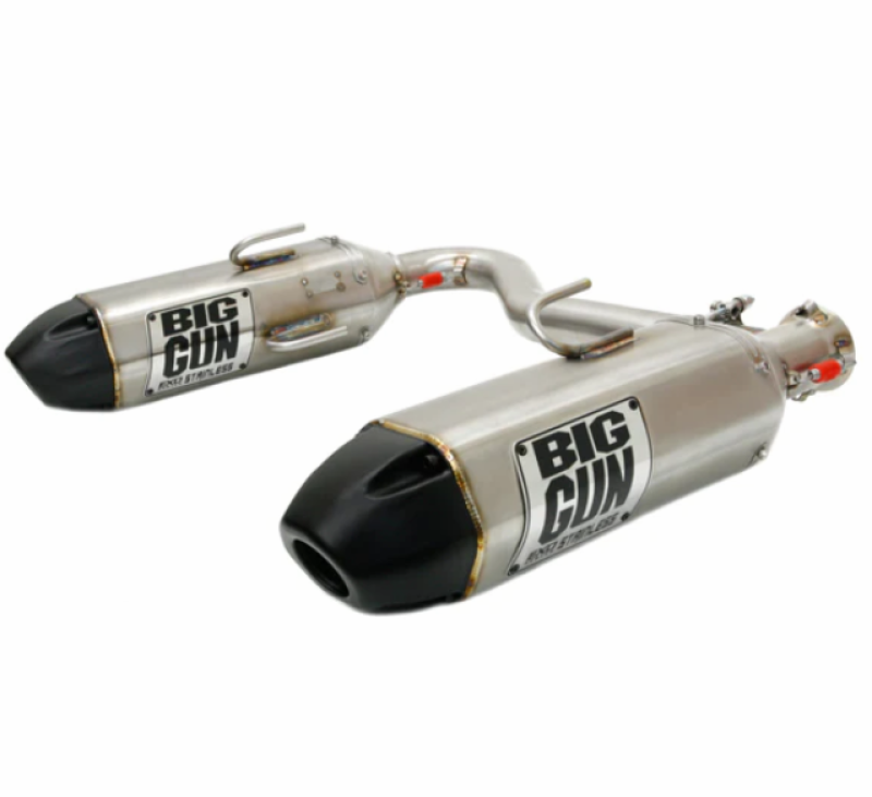 Big Gun 14-19 Polaris SCRAMBLER XP 1000 EXO Stainless Dual Slip On Exhaust - 14-7722