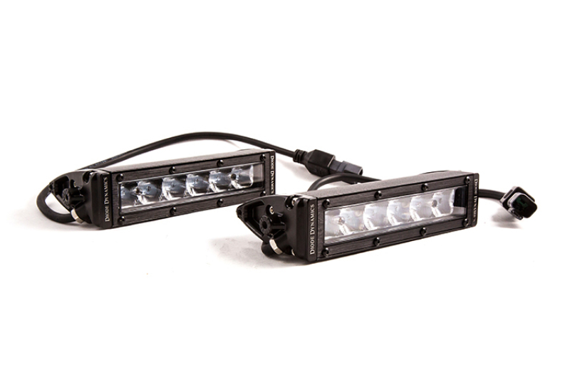 Diode Dynamics 6 In LED Light Bar Single Row Straight SS6 - White Driving Light Bar (Pair) - DD5014P