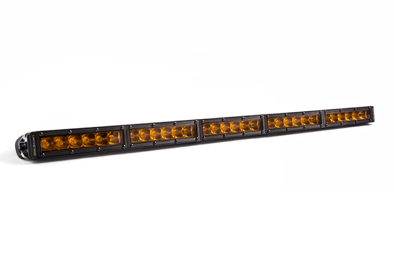 Diode Dynamics 30 In LED Light Bar Single Row Straight - Amber Driving Each Stage Series - DD5040