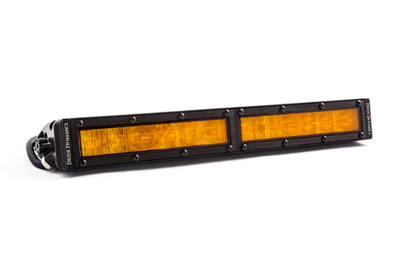 Diode Dynamics 12 In LED Light Bar Single Row Straight - Amber Wide Each Stage Series - DD5045S