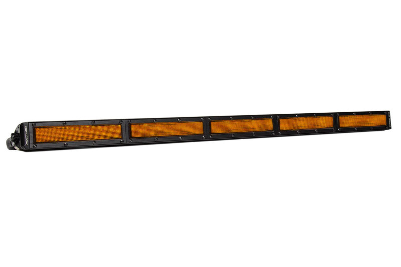 Diode Dynamics 30 In LED Light Bar Single Row Straight - Amber Flood Each Stage Series - DD6044