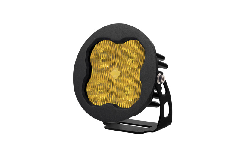 Diode Dynamics SS3 LED Pod Pro - Yellow SAE Fog Round (Single) - DD6150S