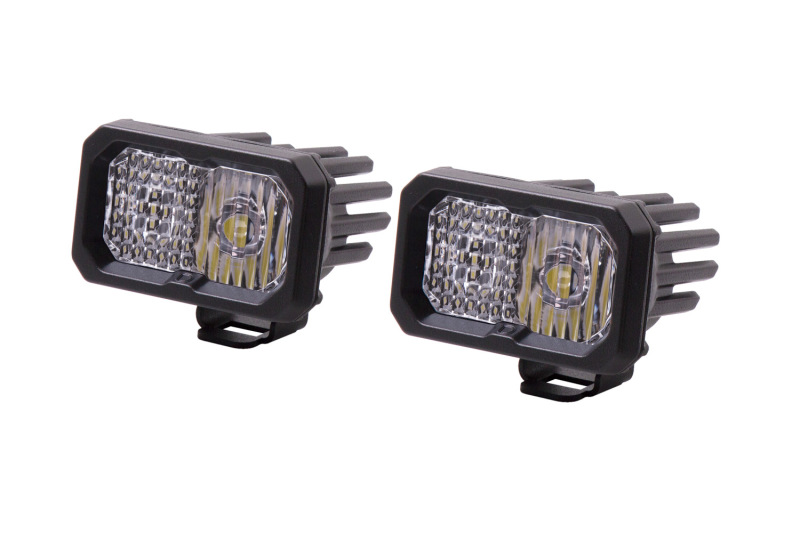 Diode Dynamics Stage Series 2 In LED Pod Pro - White Combo Standard ABL (Pair) - DD6409P