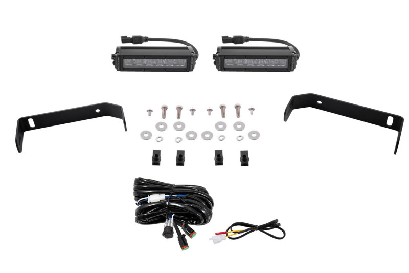 Diode Dynamics 19-21 Ford Ranger SS6 LED Lightbar Kit - White Driving - DD6592