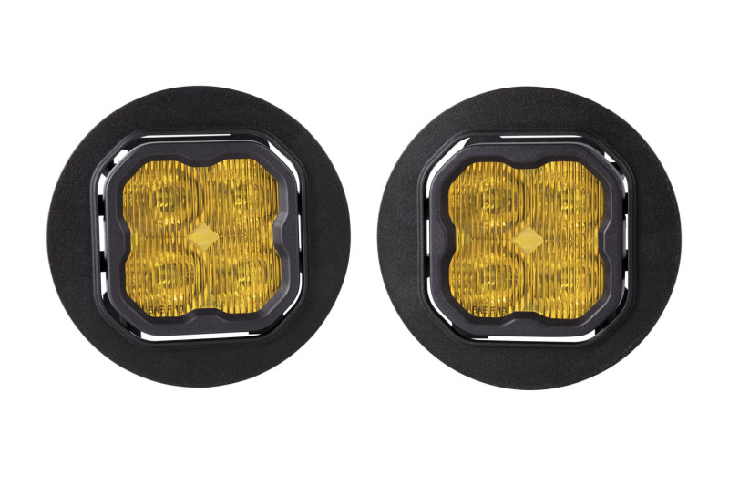 Diode Dynamics SS3 Type OB LED Fog Light Kit Pro - Yellow SAE Fog - DD6640