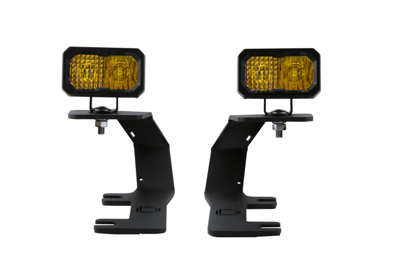 Diode Dynamics 14-19 Silverado/Sierra SSC2 LED Ditch Light Kit - Yellow Pro Combo - DD6662