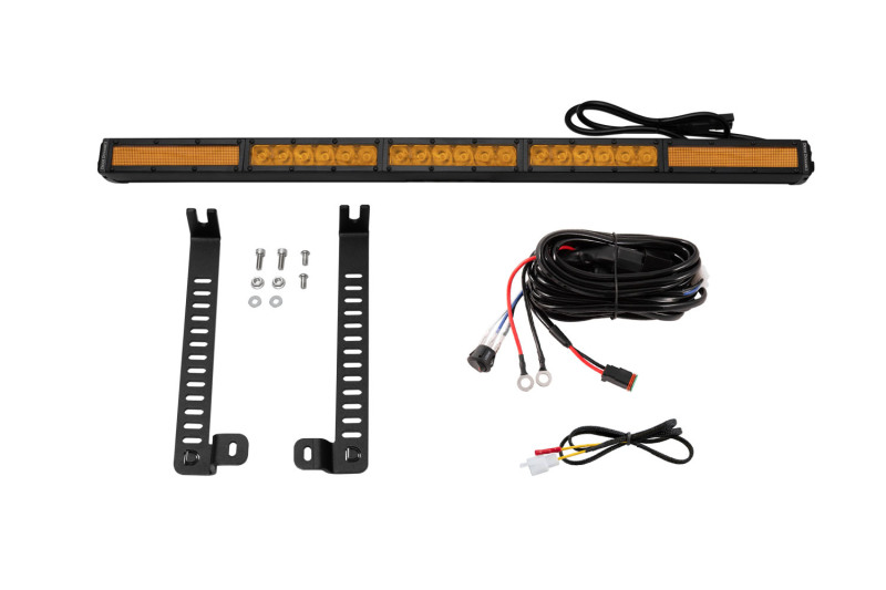 Diode Dynamics 14-19 Toyota 4Runner SS30 (Single) Stealth Lightbar Kit - Amber Combo - DD6761