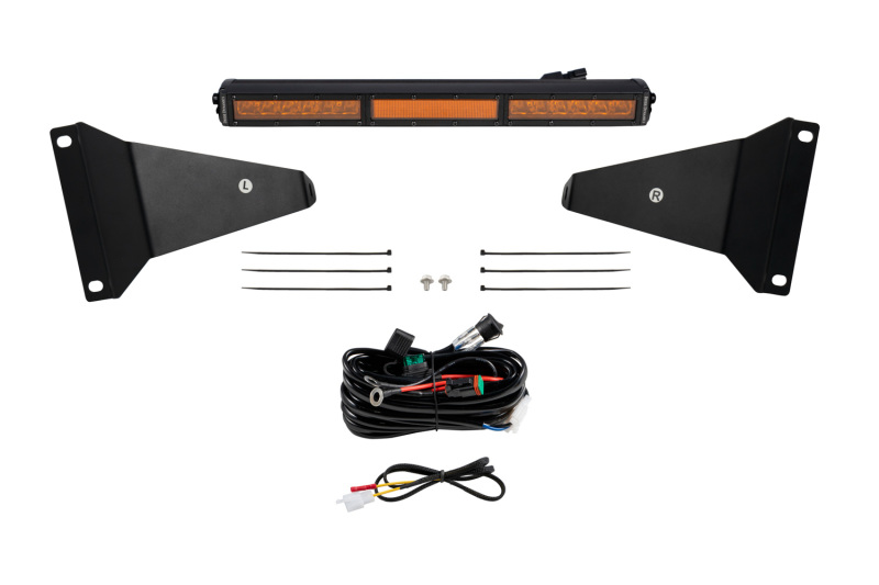 Diode Dynamics Stealth Bumper Light Bar Kit for 2019-Present Ram - Amber Combo - DD7628