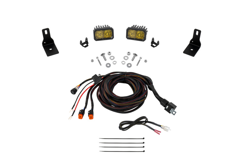 Diode Dynamics 2022+ Ford Maverick, C2 Sport Stage Series Ditch Light Kit Yellow Combo - DD7759