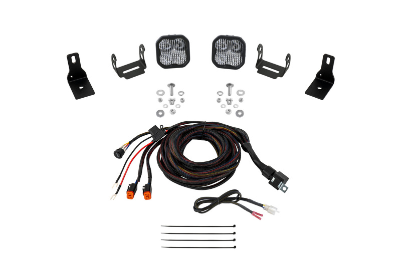 Diode Dynamics 2022+ Ford Maverick SS3 Sport Stage Series Ditch Light Kit White Combo - DD7762