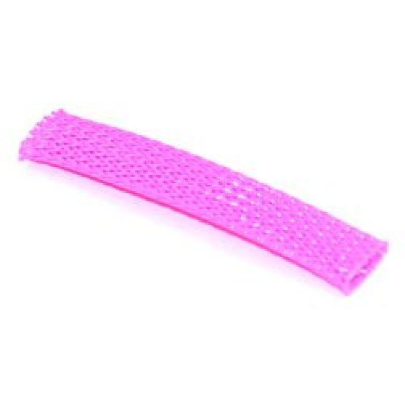 NAMZ Braided Flex Sleeving 10ft. Section (3/8in. ID) - Pink - NBFS-PI
