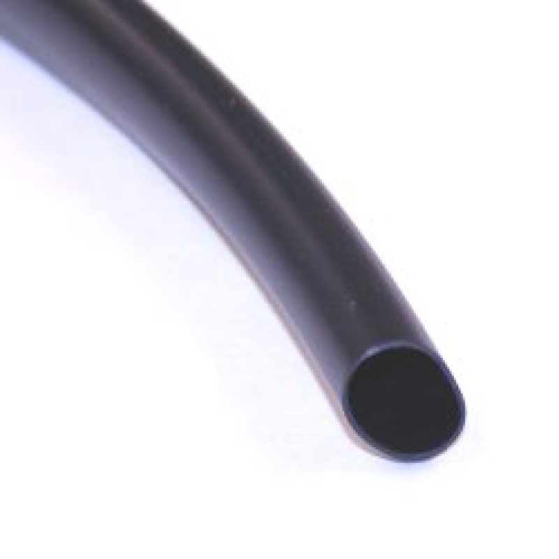 NAMZ Extruded PVC Tubing Black Wire Loom (1/2in.) - 8ft. Section - NETR-012