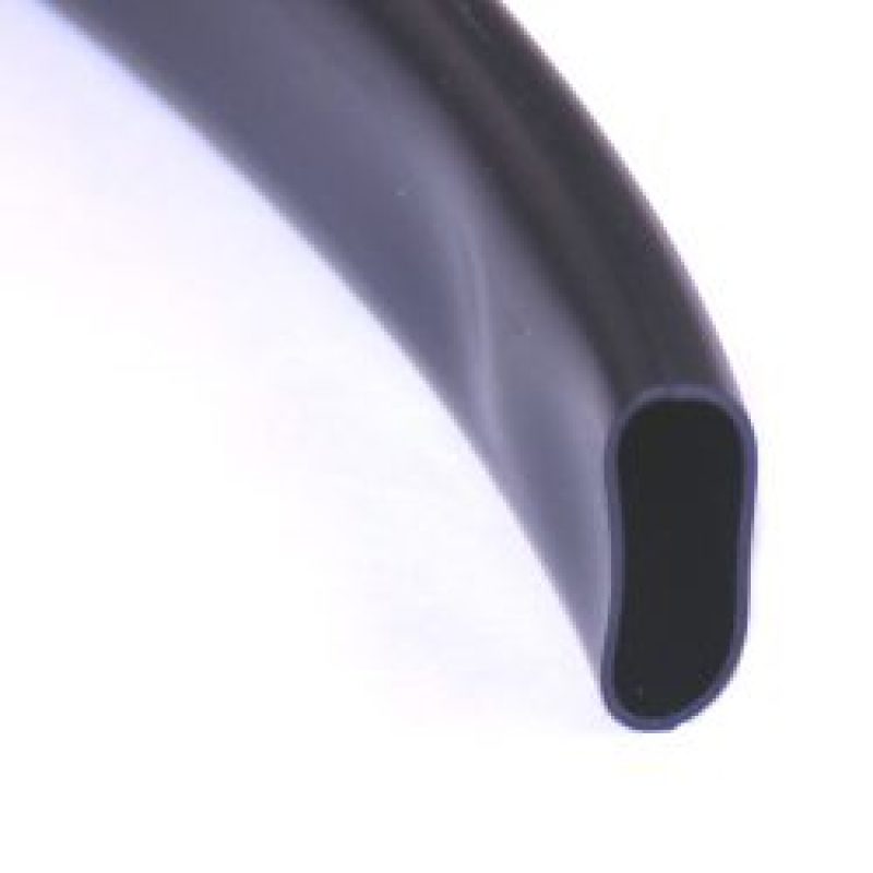 NAMZ Extruded PVC Tubing Black Wire Loom (3/4in.) - 8ft. Section - NETR-034