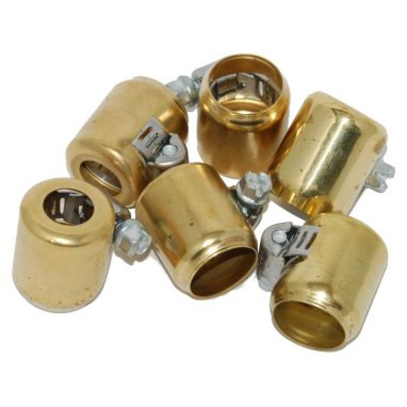 NAMZ Fuel Line Hose Clamps 1/4-5/16in. ID Brass (6 Pack) - NHC-N106