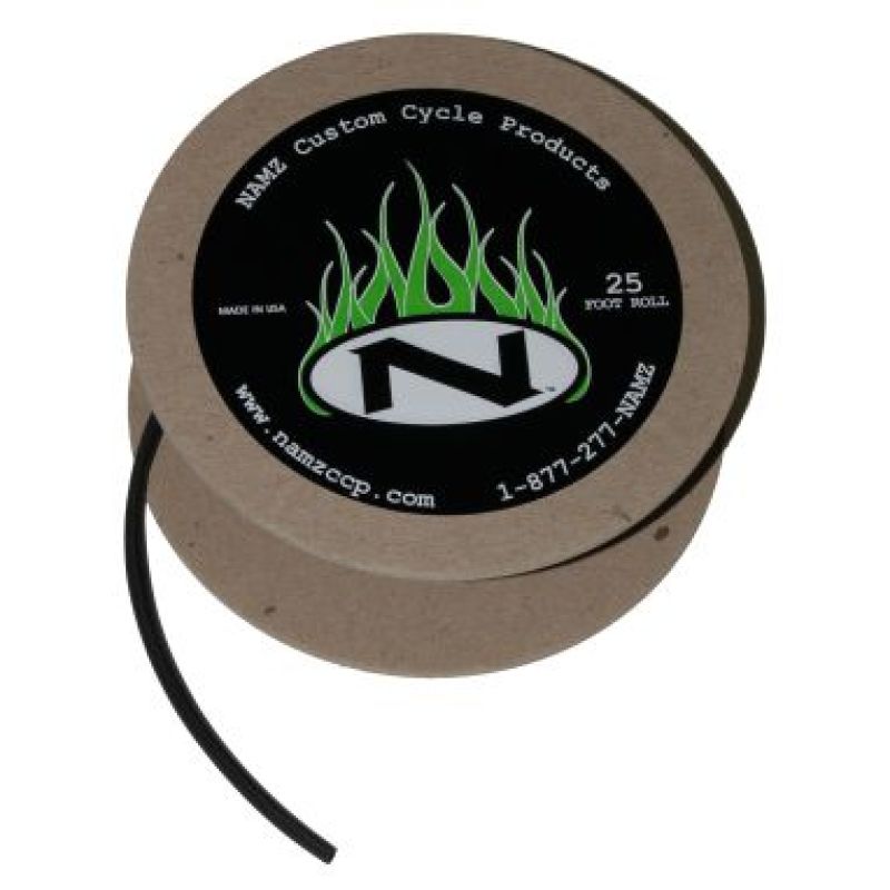 NAMZ Black Heatshrink 2-1 Ratio 25ft. Spool (1/4in. ID) - NHSR-25014