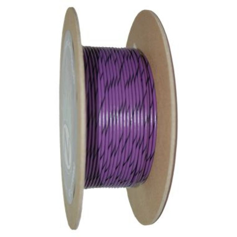 NAMZ OEM Color Primary Wire 100ft. Spool 20g - Violet/Black Stripe - NWR-70-100-20