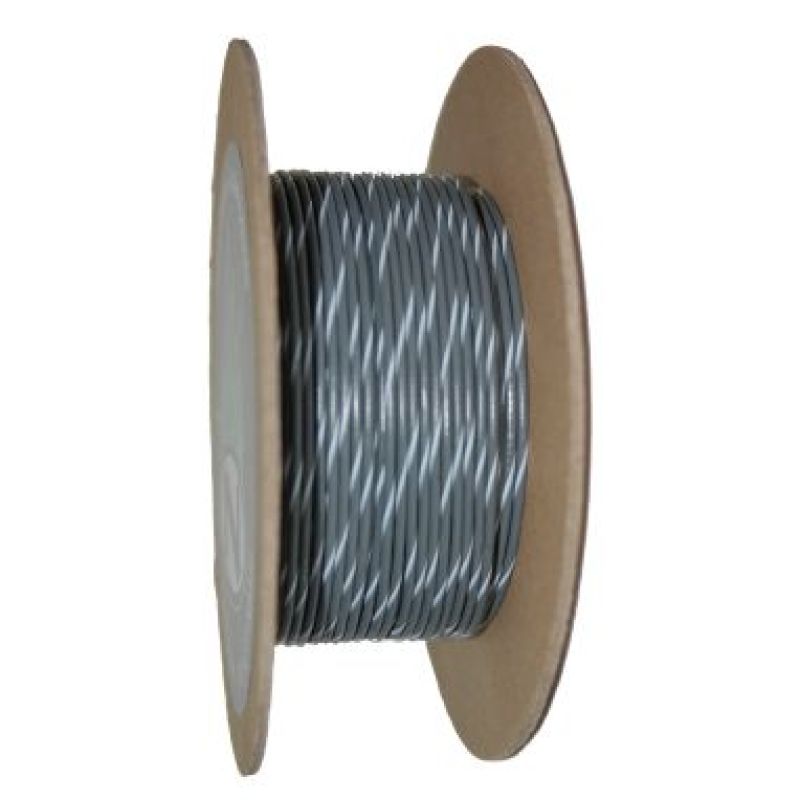 NAMZ OEM Color Primary Wire 100ft. Spool 20g - Gray/White Stripe - NWR-89-100-20