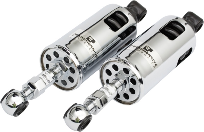 Progressive 89-99 Harley Softail 422 Series Shocks  - Chrome - 422-4035C