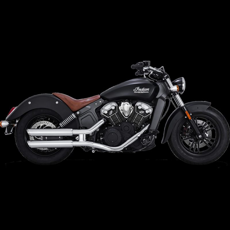 Vance & Hines 15-20 Indian Scout/Bobber Twin Slash 3in PCX Slip-On Exhaust - 18323