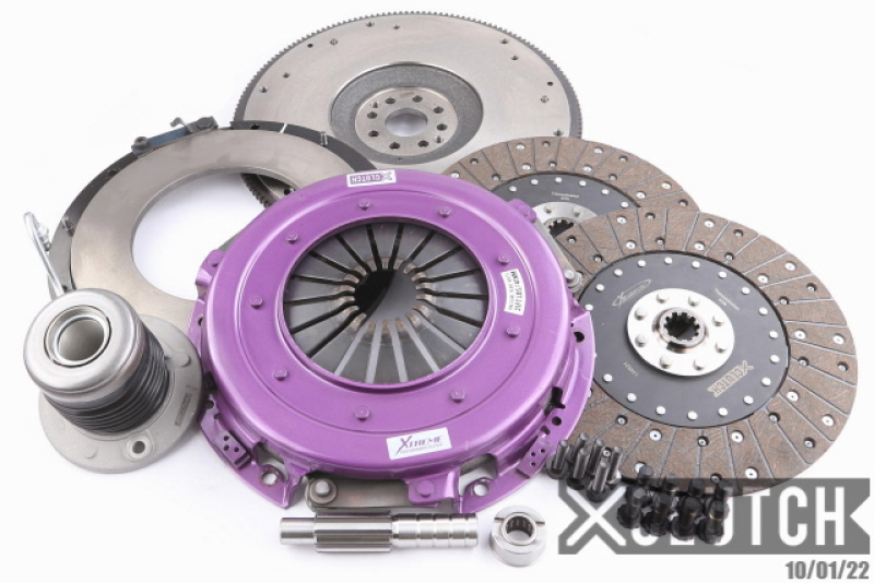 XClutch 05-10 Ford Mustang GT 4.6L 10.5in Twin Solid Organic Clutch Kit - XKFD27657-2G