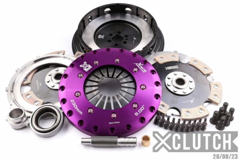 XClutch 89-94 Nissan Skyline GT-R 2.6L 9in Twin Solid Ceramic Clutch Kit - XKNI23530-2E