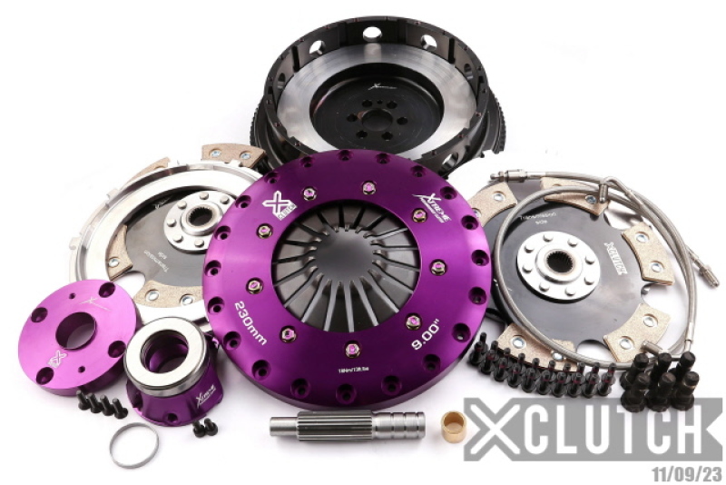 XClutch 99-02 Nissan Skyline GT-R 2.6L 9in Twin Solid Ceramic Clutch Kit - XKNI23683-2E