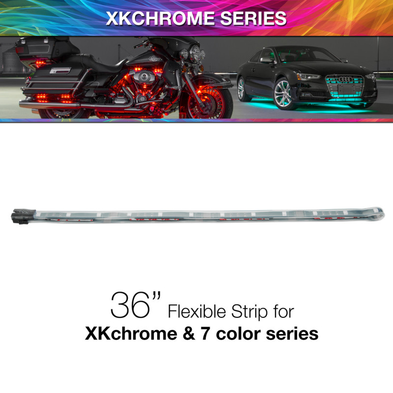 XK Glow 36in Multi Color Flexible Strip for XKchrome & 7 Color Series - XK-4P-S-36