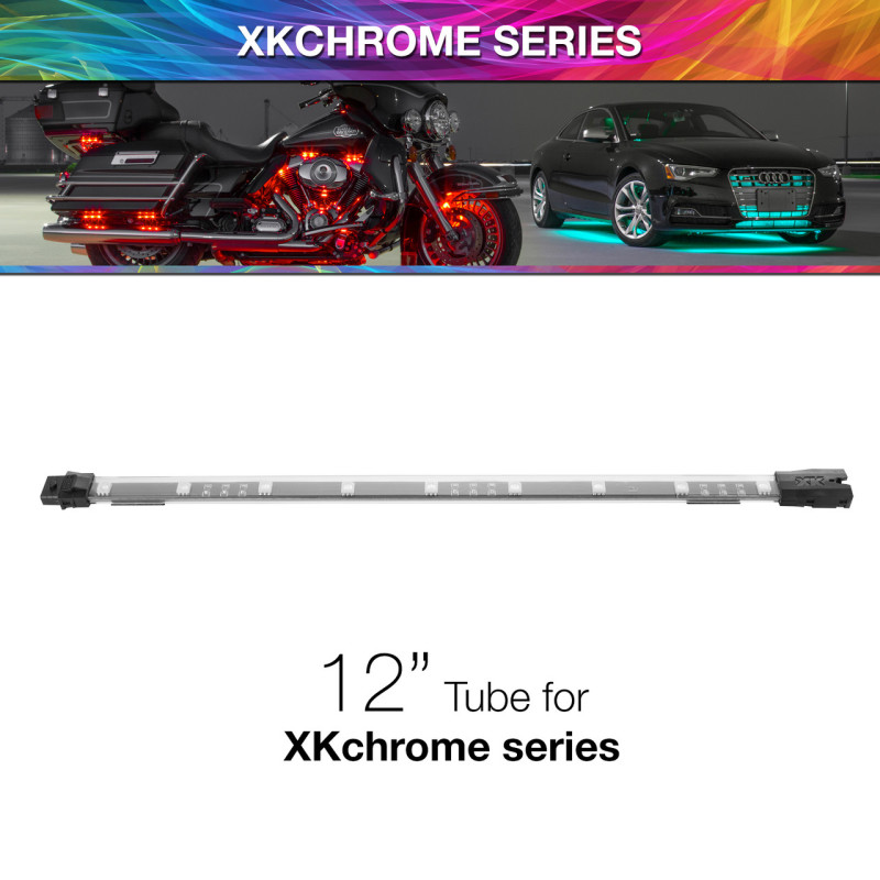 XK Glow 12in Multi Color LED tube for XKchrome & 7 Color Series - XK-4P-T-12