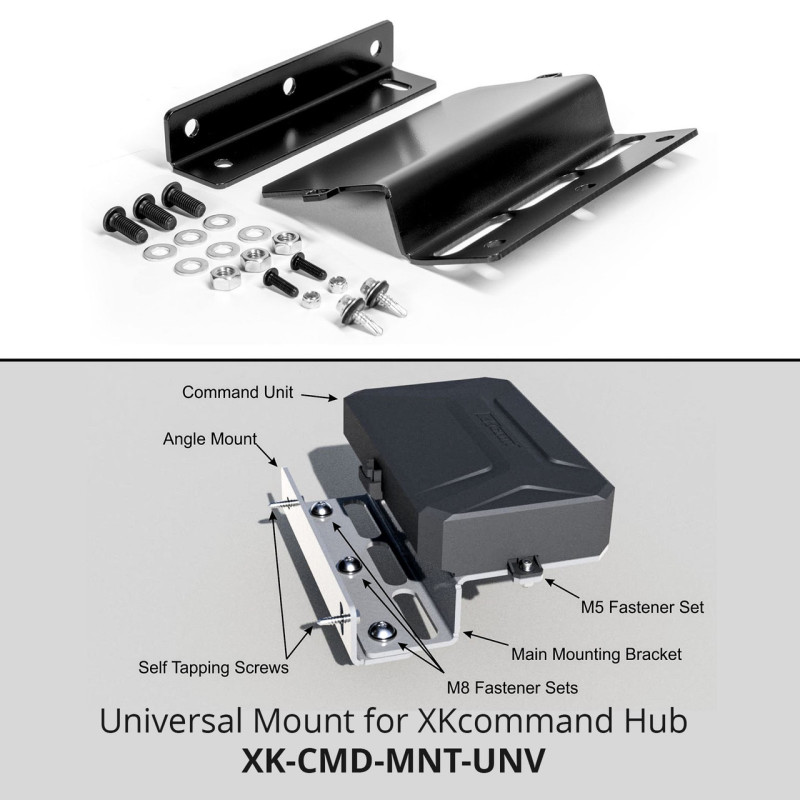 XK Glow XKcommand Hub Mounting Bracket for Universal Fitment - XK-CMD-MNT-UNV