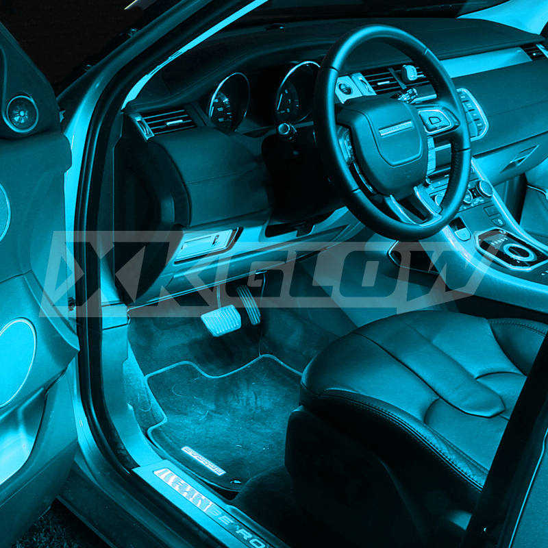 XK Glow Strip Single Color XKGLOW UnderglowLED Accent Light Car/Truck Kit Light Blue - 4x8In - XK041004-AB