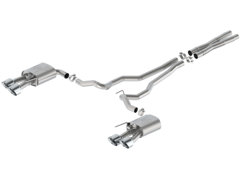Ford Racing 2024 Mustang 5.0L Sport Cat-Back Exhaust W/Valance - Chrome Tips - M-5200-M5SCVA