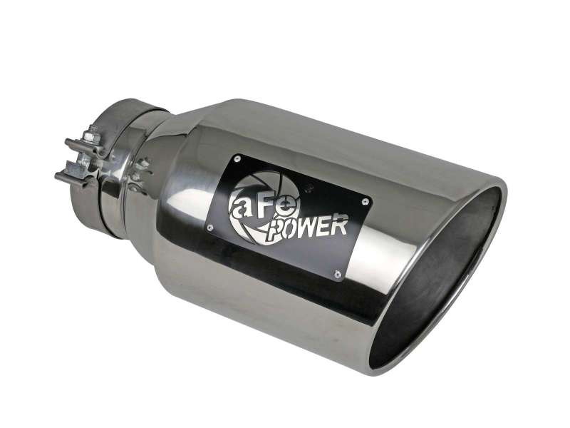 aFe Power Universal 5in Inlet 8in Outet MACH Force-XP Clamp-On Exhaust Tip - Polished - 49T50801-P15