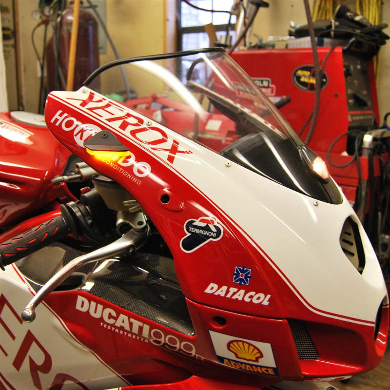 New Rage Cycles 03-06 Ducati 749 Mirror Block Off Turn Signals - 749-MBO-D