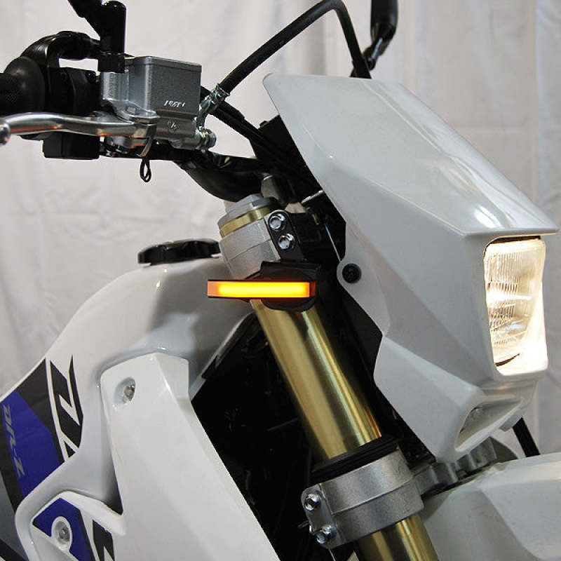 New Rage Cycles 10+ Suzuki DRZ400 Front Turn Signals - DRZ-400-FB-F